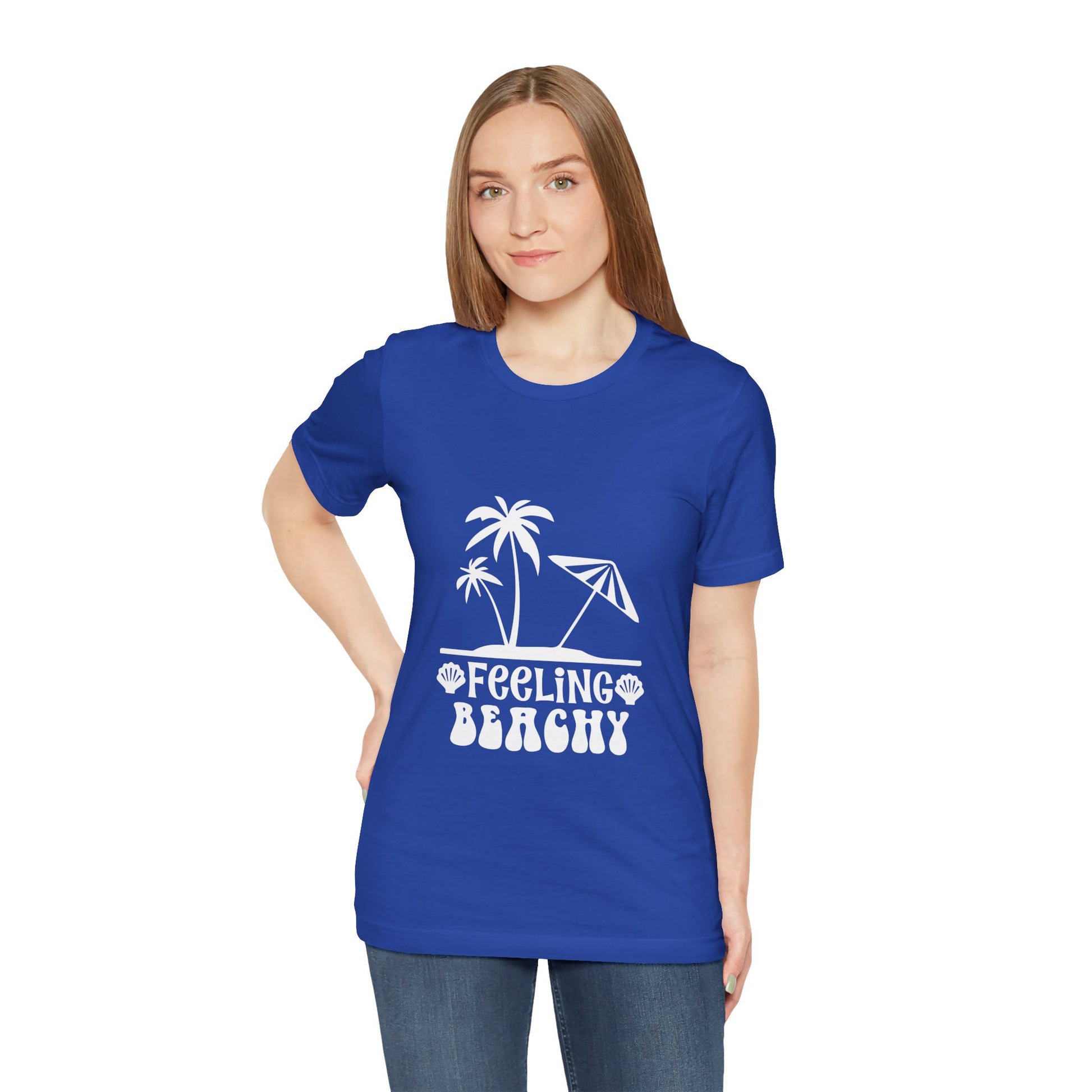Feeling Beachy Unisex Jersey Short Sleeve Tee - Summer Vibes T-Shirt - Modern District