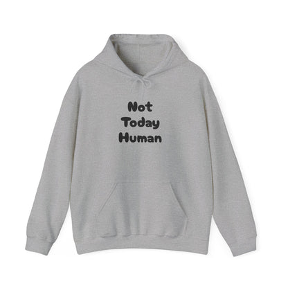 Not Today Human Unisex Hoodie - Funny Cat Design for Chill Days - Modern District