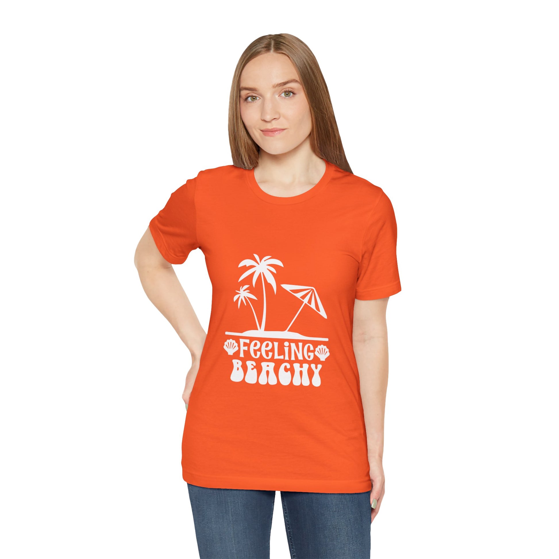 Feeling Beachy Unisex Jersey Short Sleeve Tee - Summer Vibes T-Shirt - Modern District