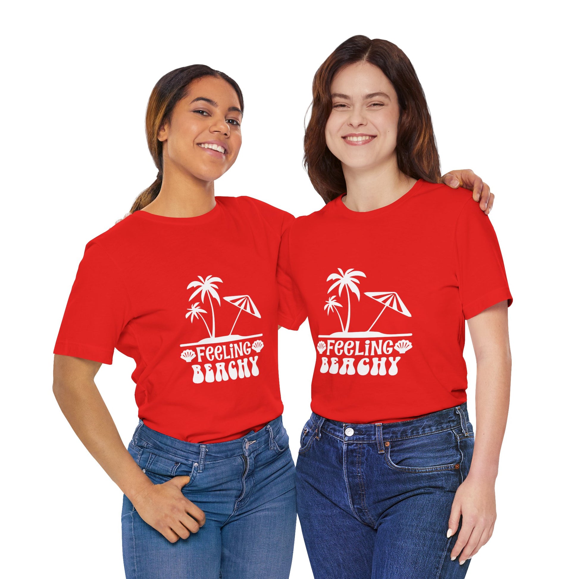 Feeling Beachy Unisex Jersey Short Sleeve Tee - Summer Vibes T-Shirt - Modern District