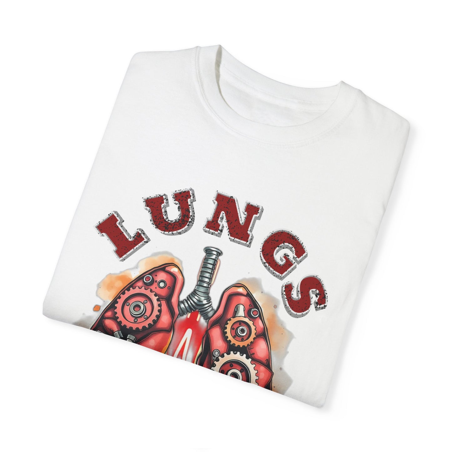 Lungs of Steel Graphic T-Shirt - Unisex Vintage Style Tee for Unique Personalities