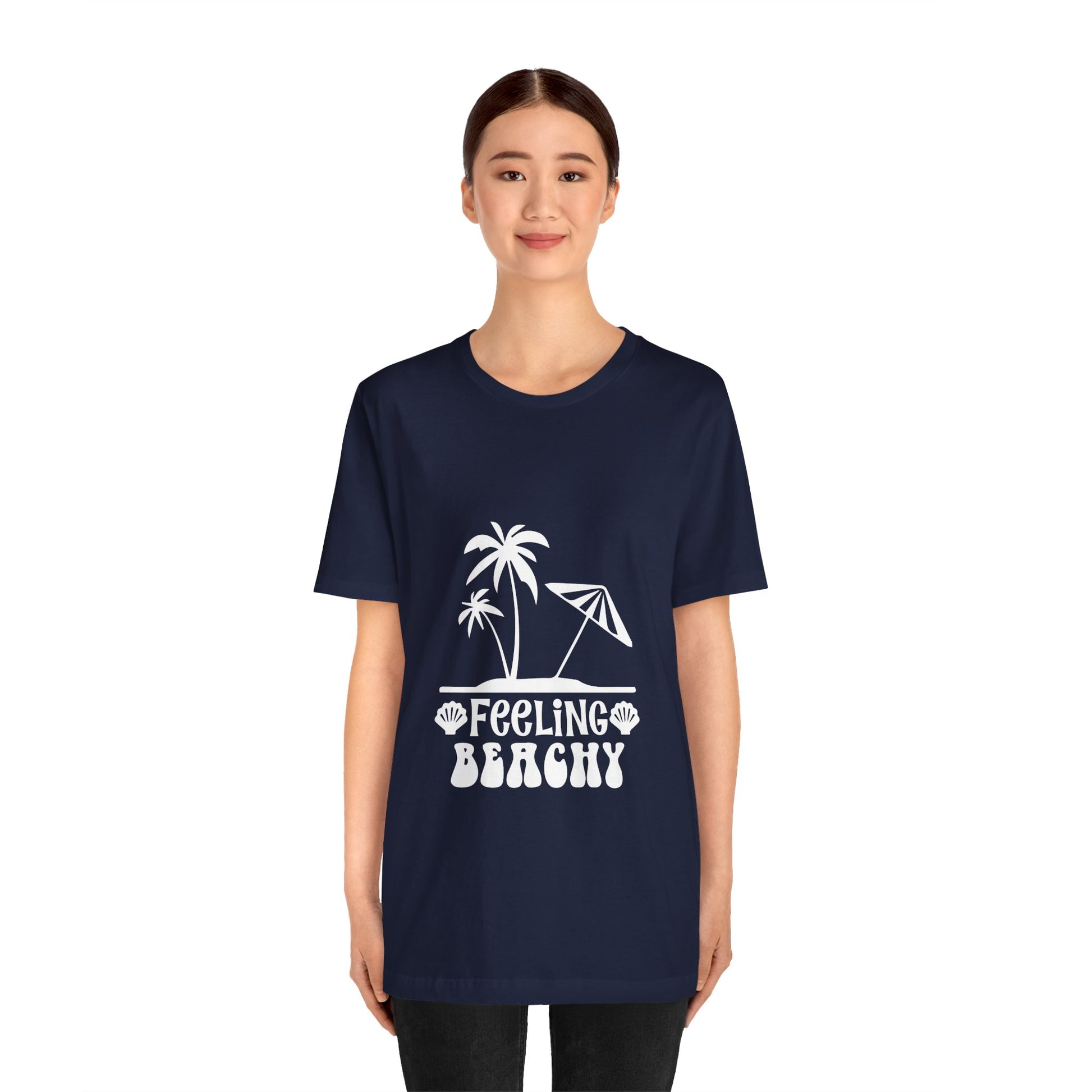 Feeling Beachy Unisex Jersey Short Sleeve Tee - Summer Vibes T-Shirt - Modern District