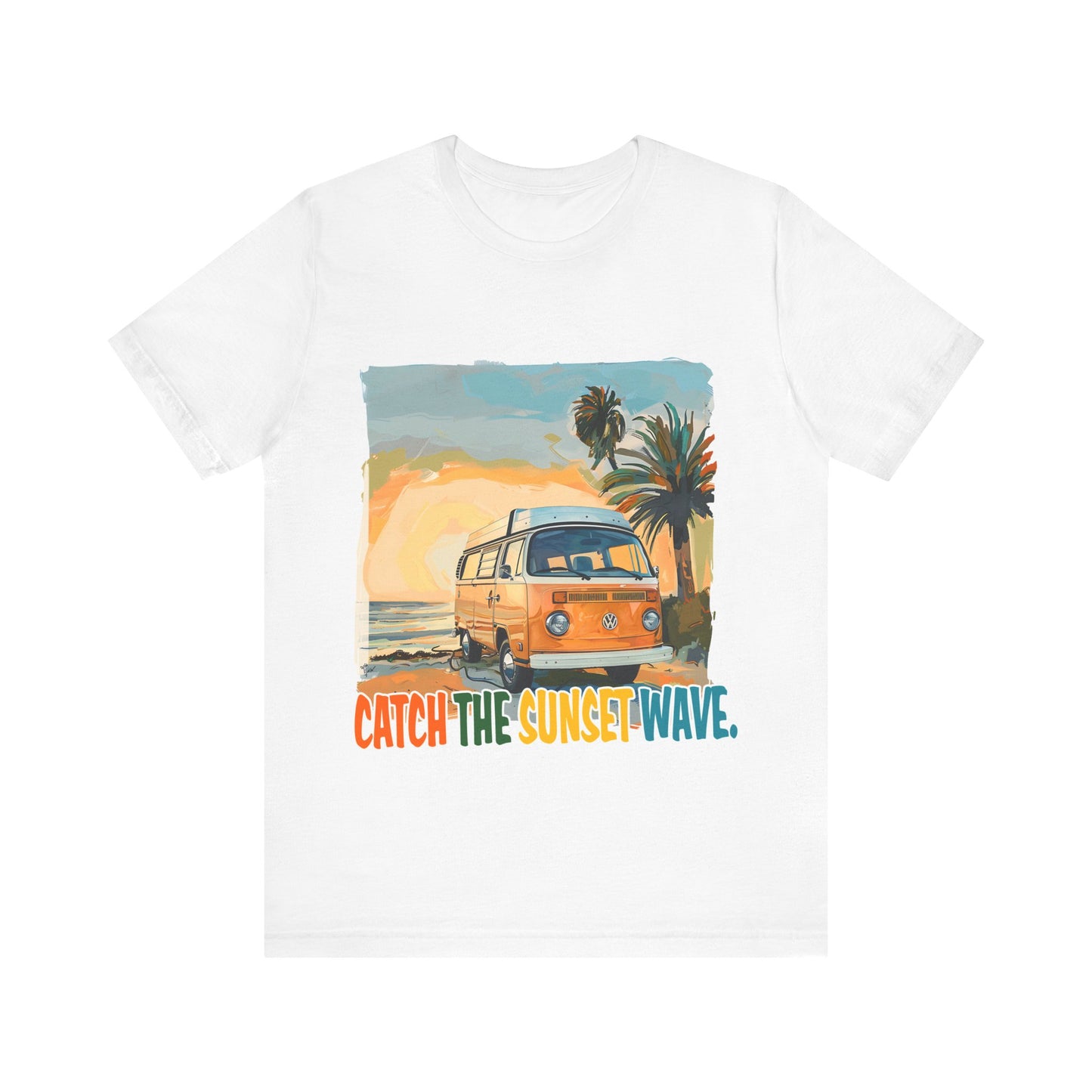 Catch the Sunset Wave Unisex Tee - Vibrant Summer Vibes - Modern District