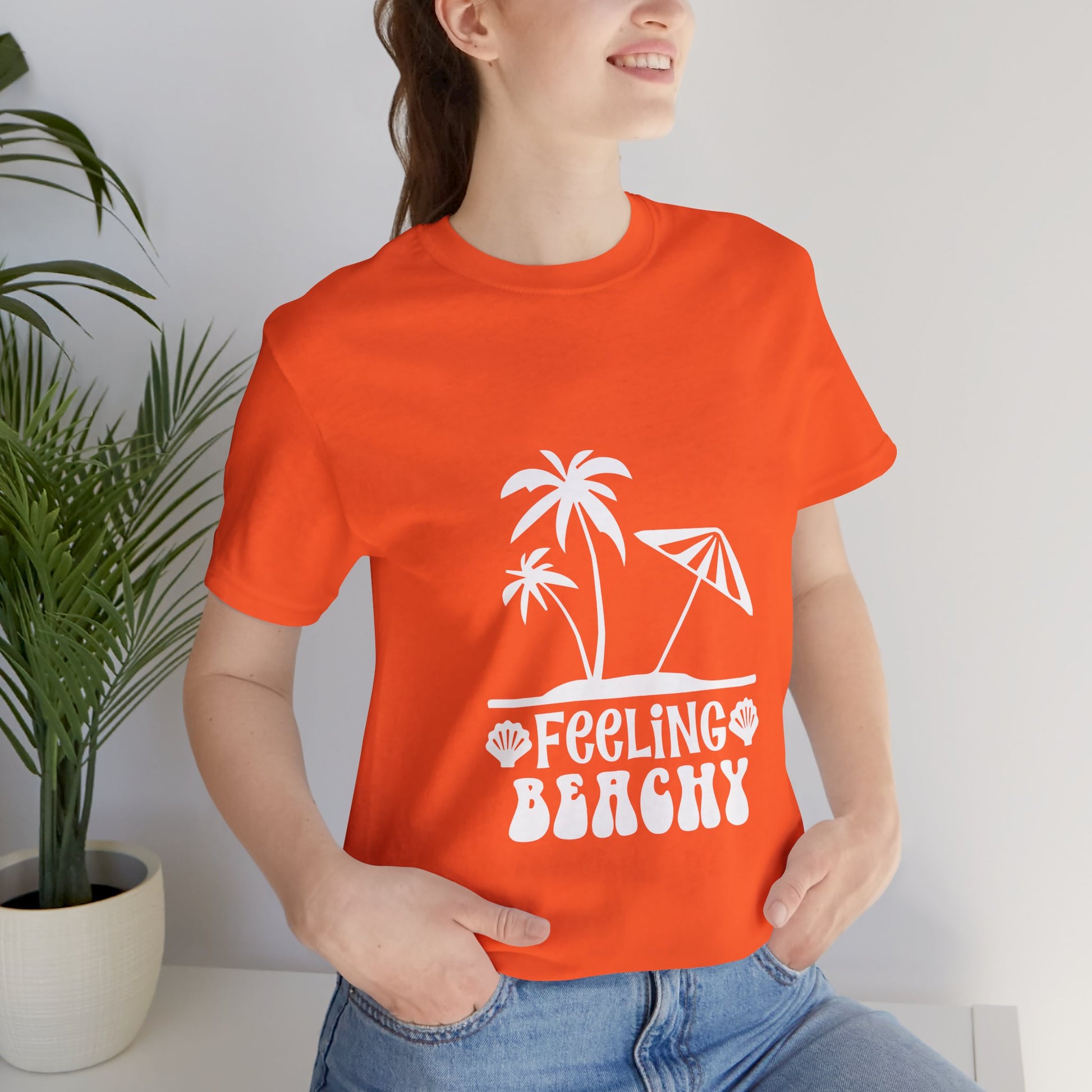 Feeling Beachy Unisex Jersey Short Sleeve Tee - Summer Vibes T-Shirt - Modern District