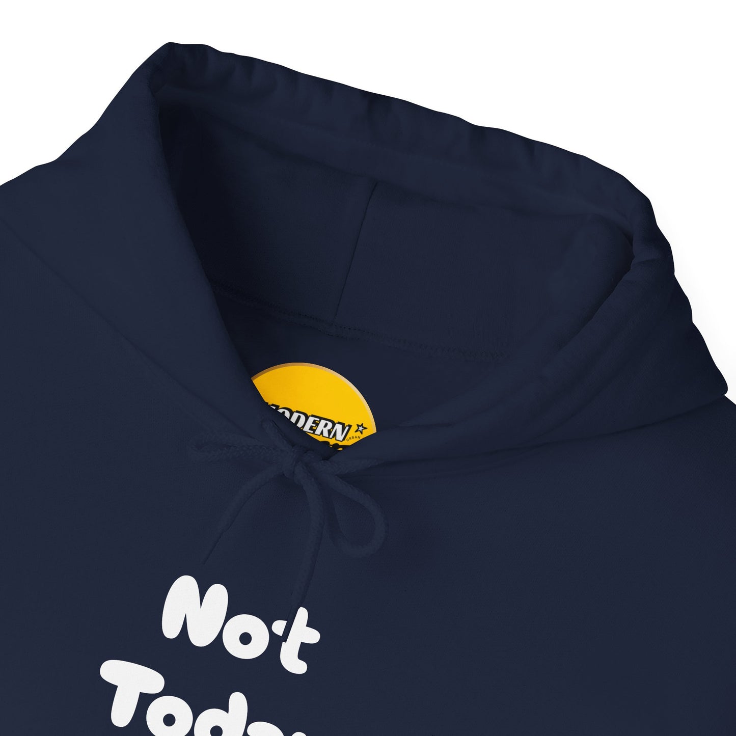 Not Today Human Unisex Hoodie - Funny Cat Design for Chill Days