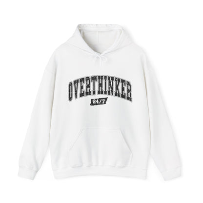 Unisex Heavy Blend™ Hooded Sweatshirt - Overthinker 24/7 & Pancakes and Panic Attacks Design