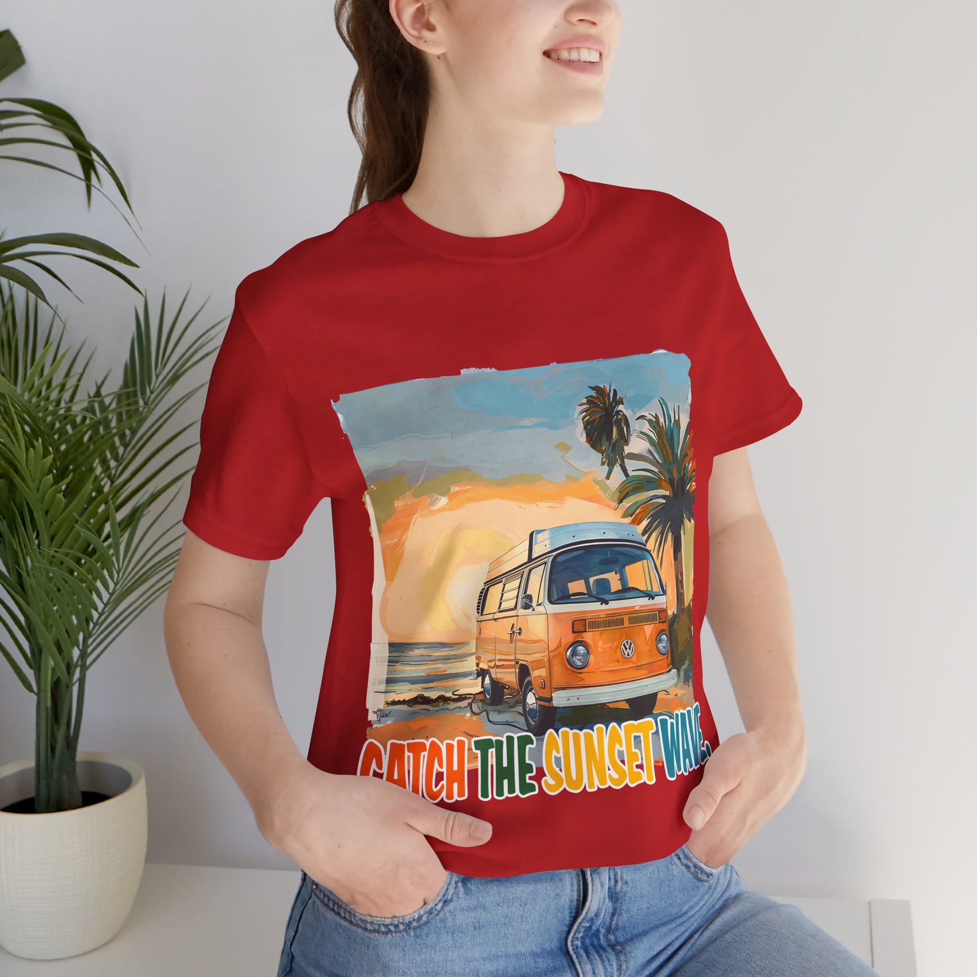 Catch the Sunset Wave Unisex Tee - Vibrant Summer Vibes - Modern District