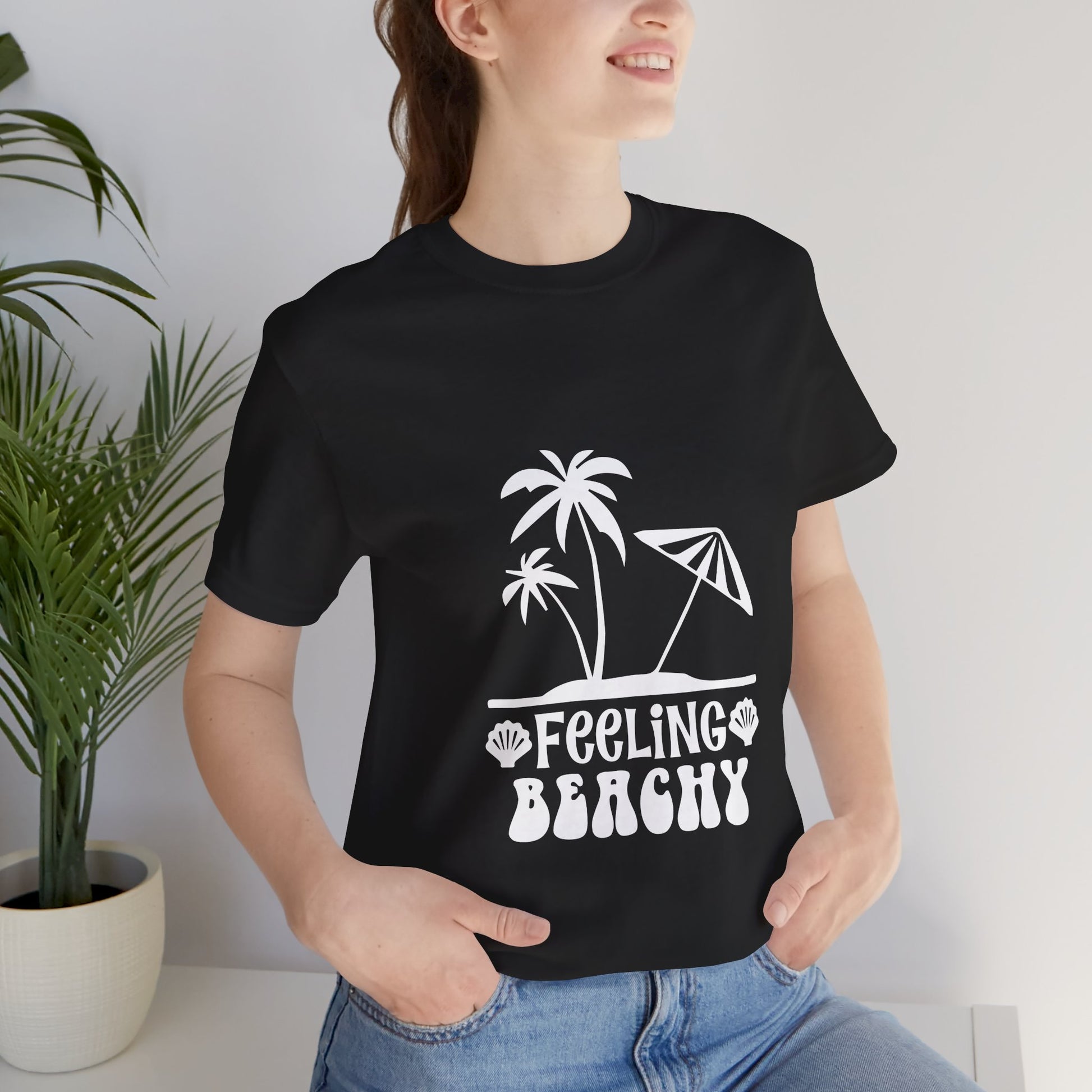 Feeling Beachy Unisex Jersey Short Sleeve Tee - Summer Vibes T-Shirt - Modern District