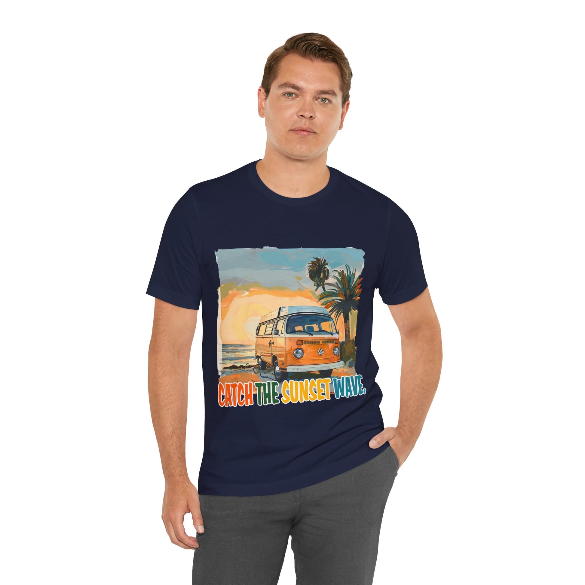 Catch the Sunset Wave Unisex Tee - Vibrant Summer Vibes - Modern District