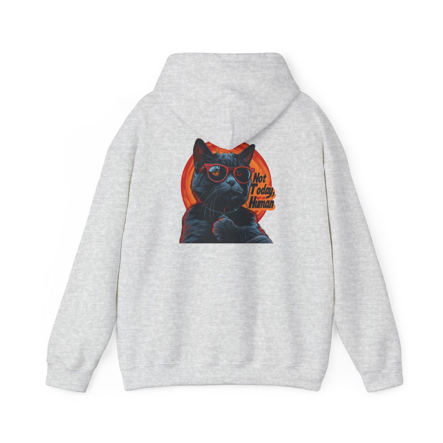 Not Today Human Unisex Hoodie - Funny Cat Design for Chill Days - Modern District