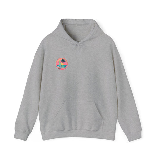 Tropical Waves Hoodie - Summer Beach Vibes