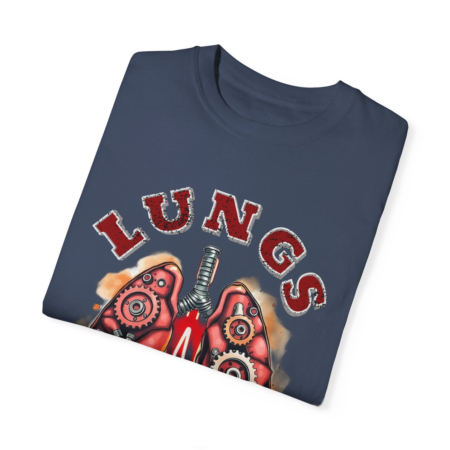 Lungs of Steel Graphic T-Shirt - Unisex Vintage Style Tee for Unique Personalities