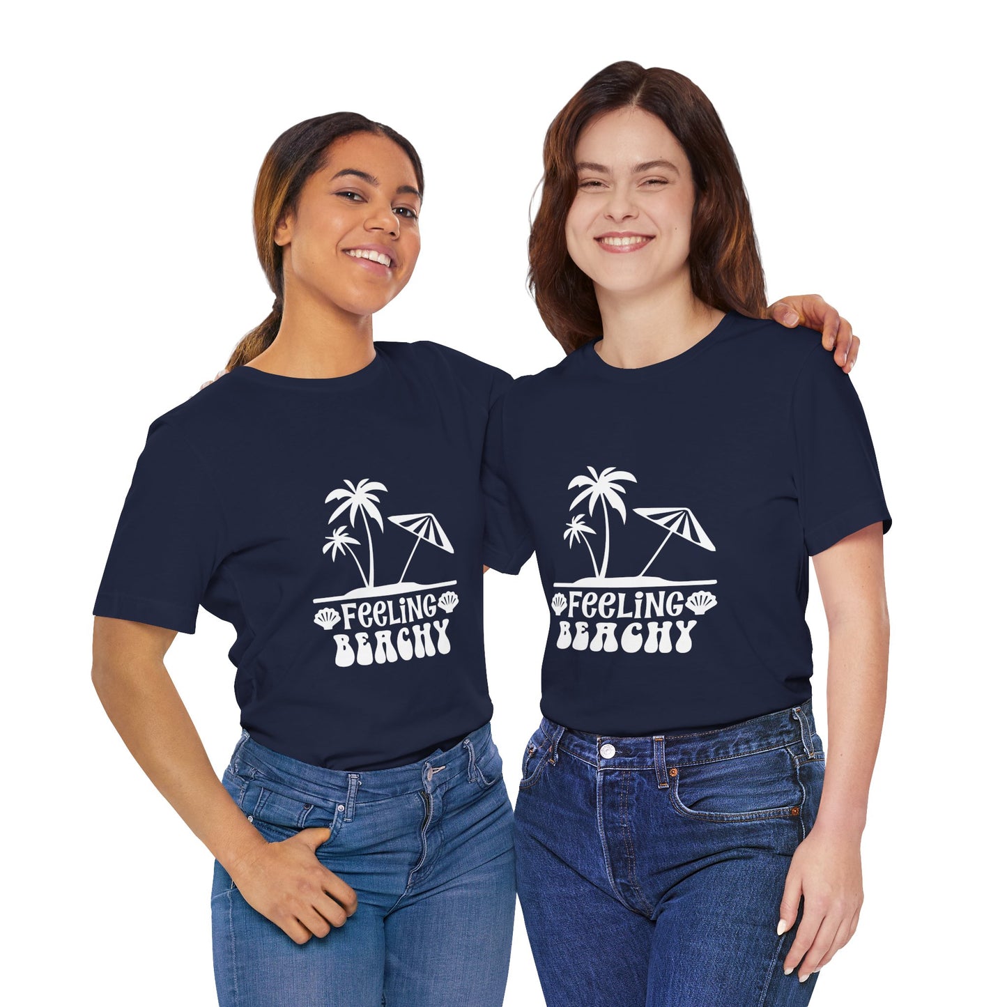 Feeling Beachy Unisex Jersey Short Sleeve Tee - Summer Vibes T-Shirt - Modern District