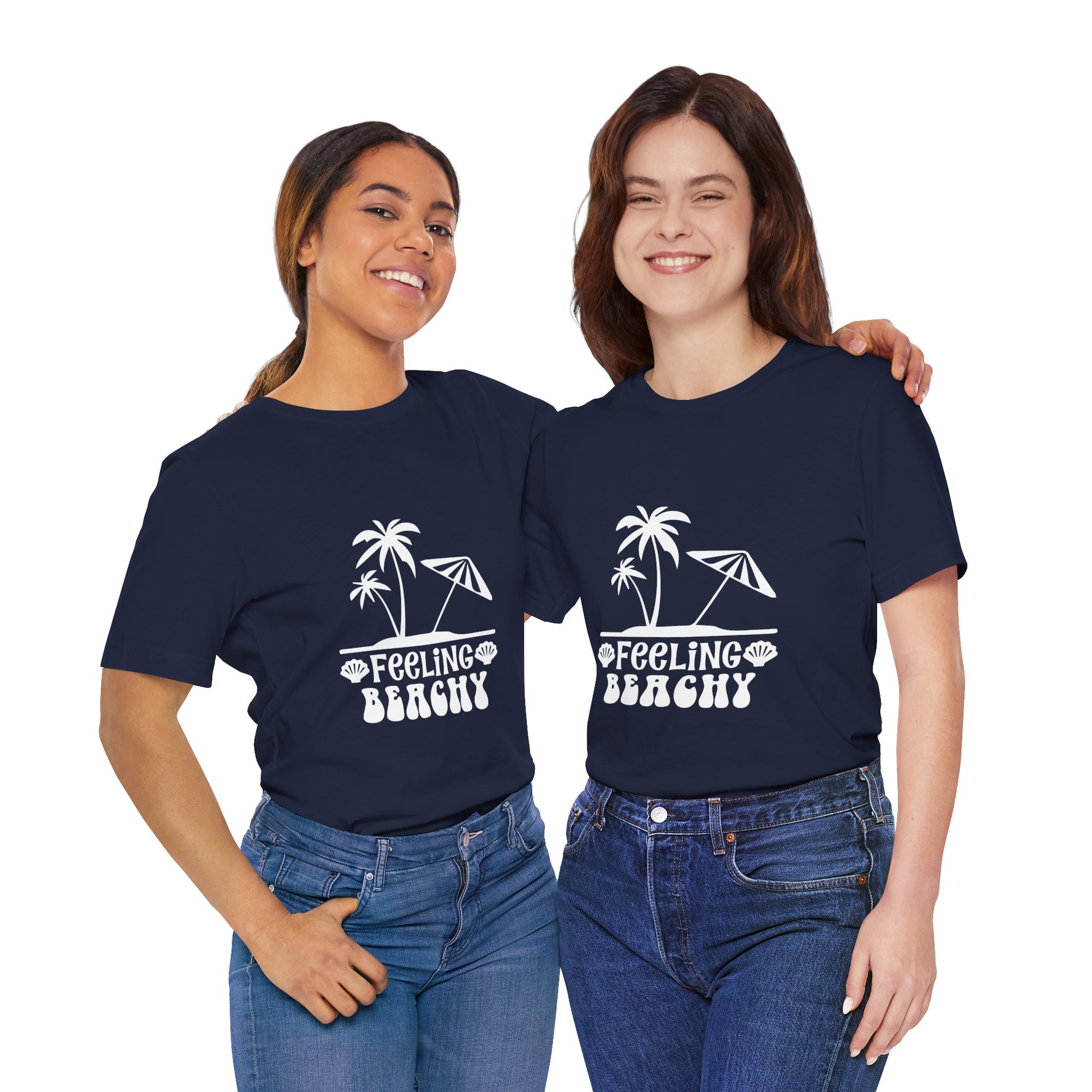 Feeling Beachy Unisex Jersey Short Sleeve Tee - Summer Vibes T-Shirt - Modern District