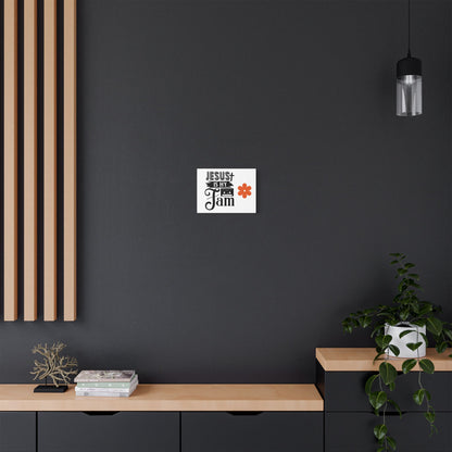 Inspirational Stretched Canvas Art – 'Jesus is My Jam' Decor