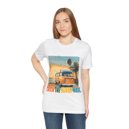 Catch the Sunset Wave Unisex Tee - Vibrant Summer Vibes - Modern District
