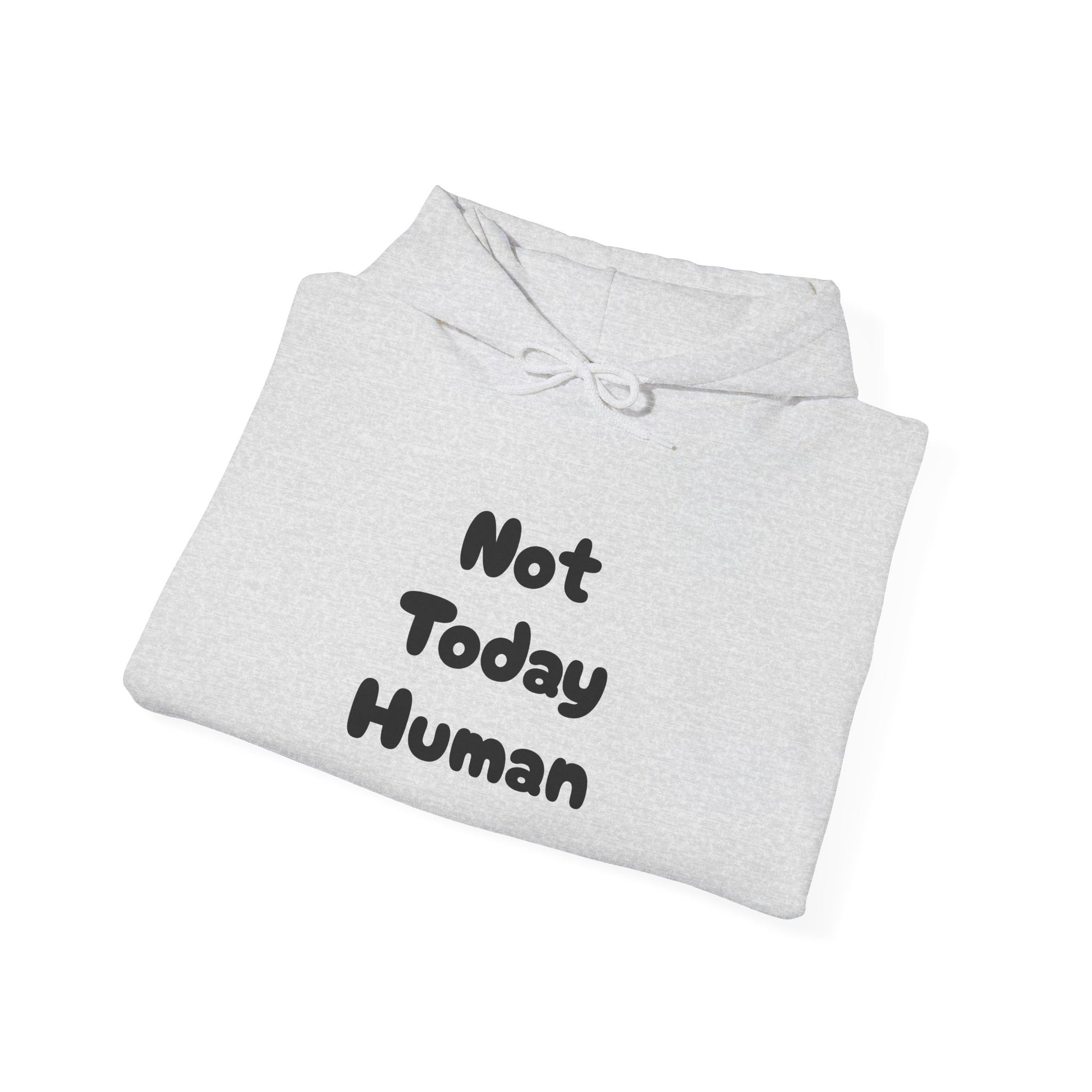 Not Today Human Unisex Hoodie - Funny Cat Design for Chill Days - Modern District