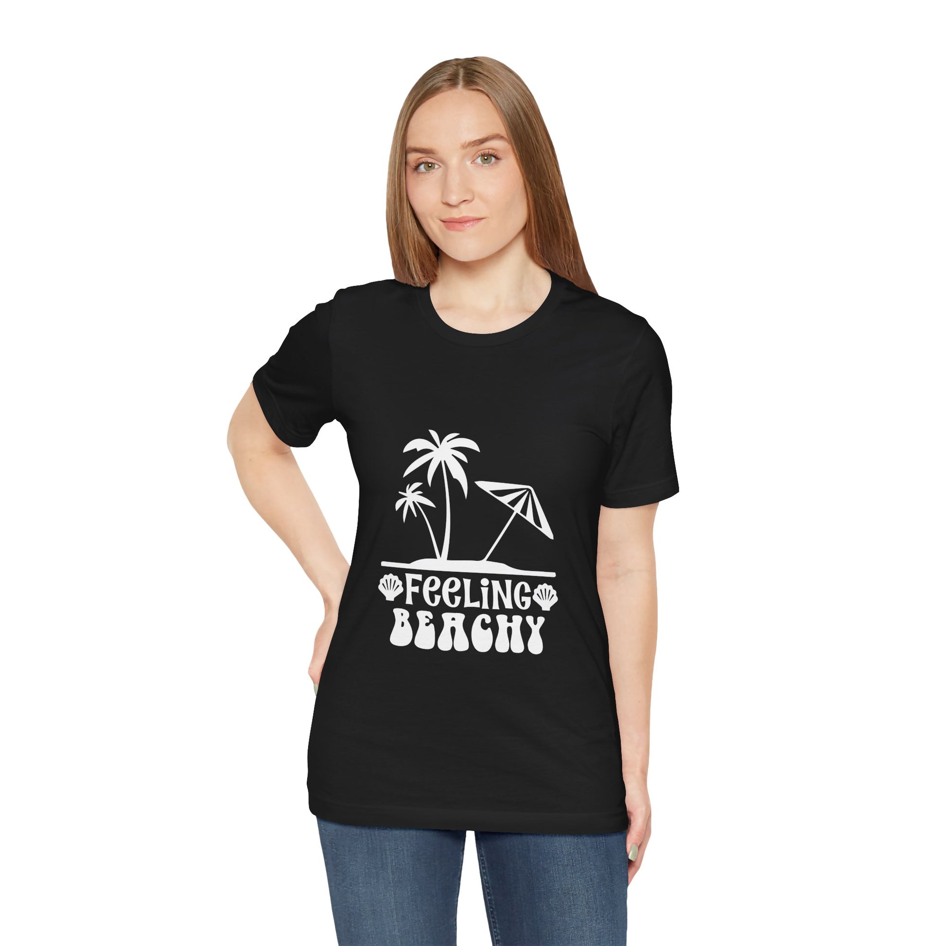 Feeling Beachy Unisex Jersey Short Sleeve Tee - Summer Vibes T-Shirt - Modern District