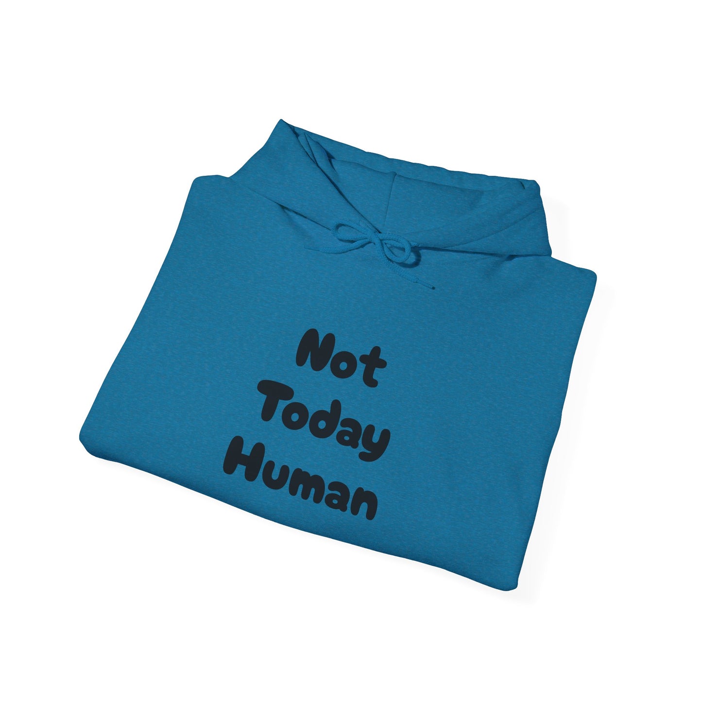 Not Today Human Unisex Hoodie - Funny Cat Design for Chill Days