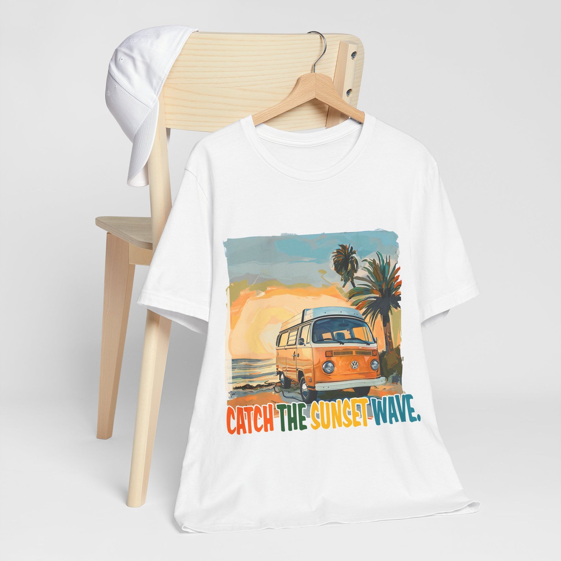 Catch the Sunset Wave Unisex Tee - Vibrant Summer Vibes - Modern District