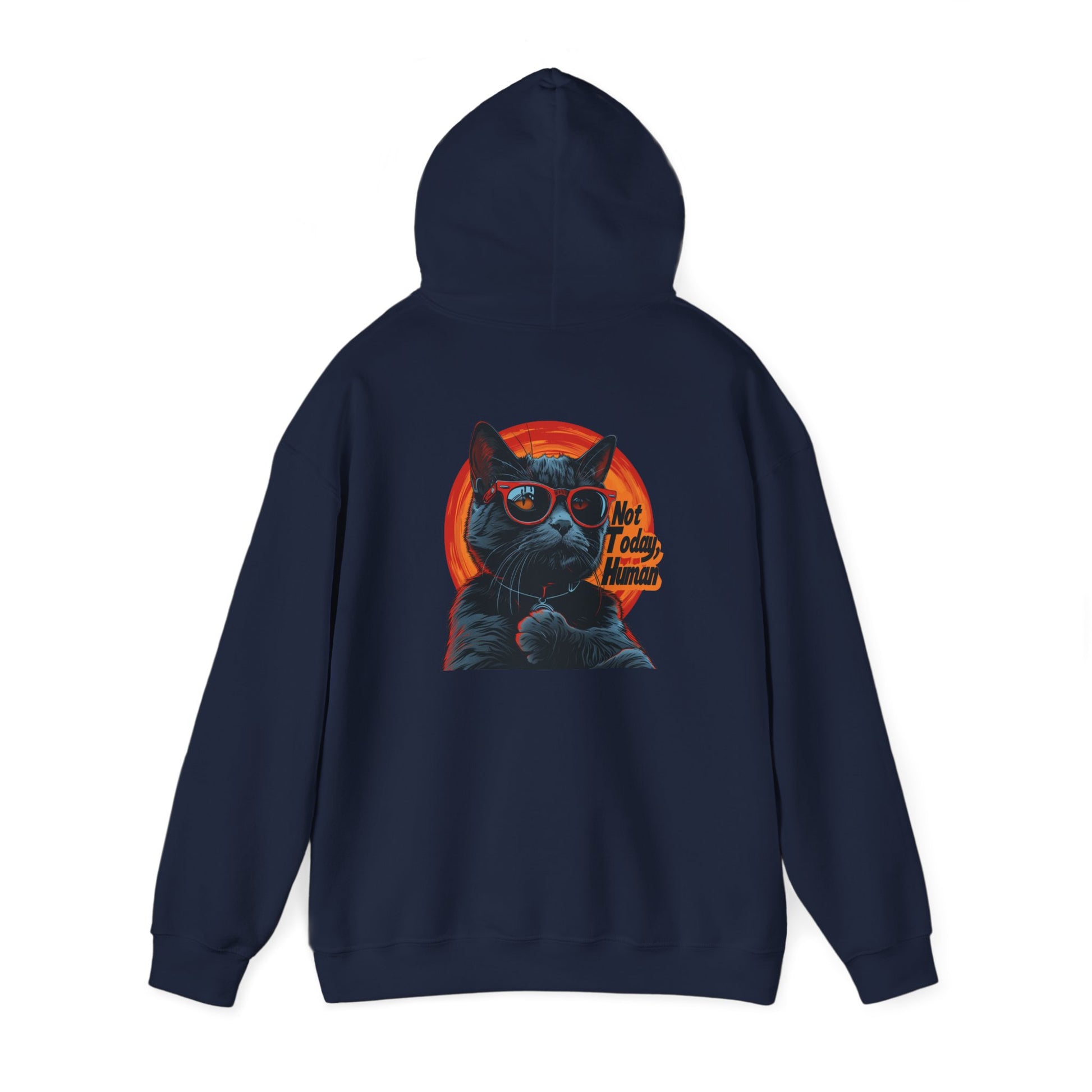Not Today Human Unisex Hoodie - Funny Cat Design for Chill Days - Modern District