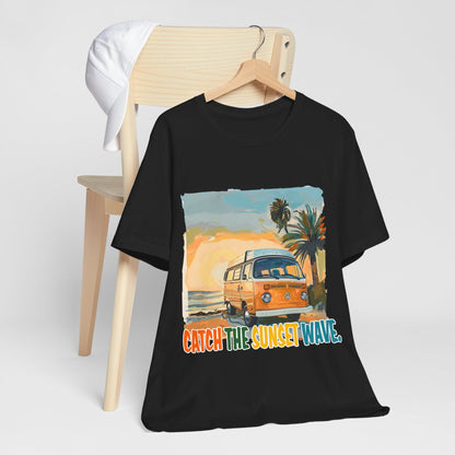 Catch the Sunset Wave Unisex Tee - Vibrant Summer Vibes - Modern District