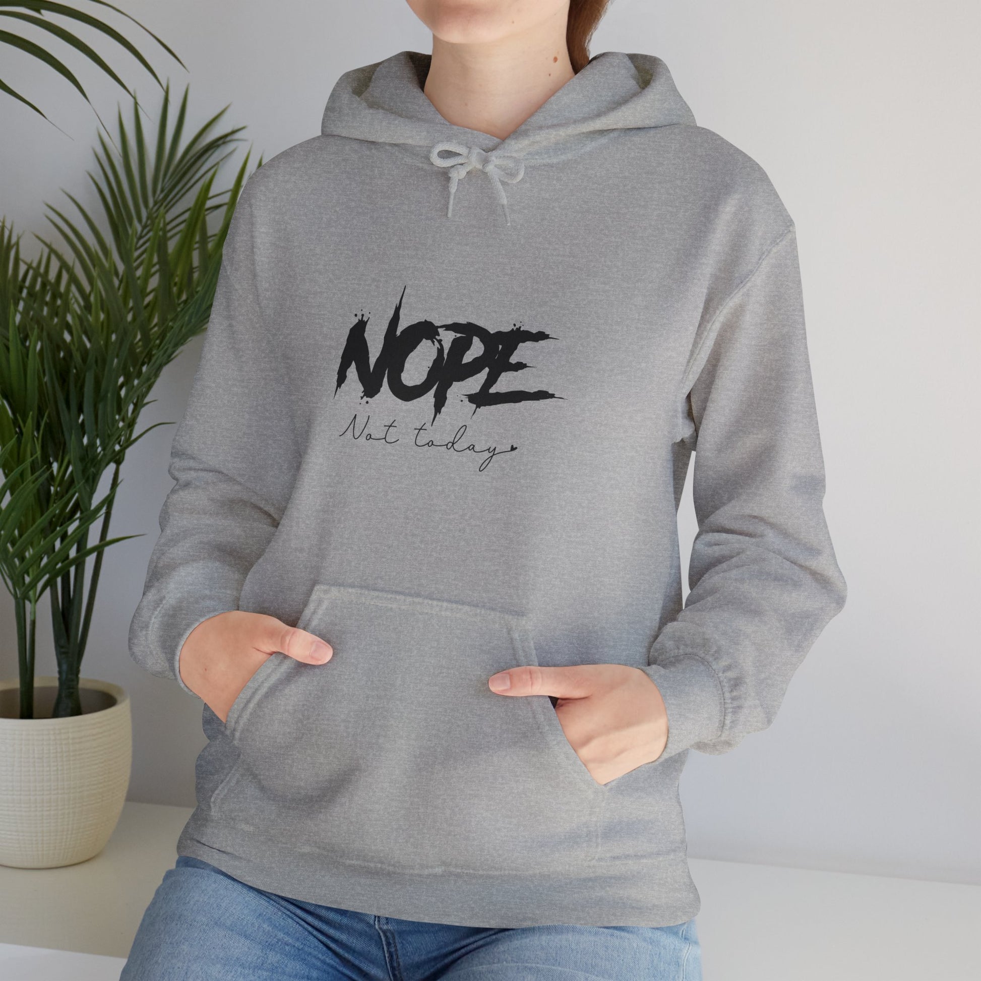 Beach Life Hooded Sweatshirt with NOPE Design - Perfect for Summer Vibes - Modern District
