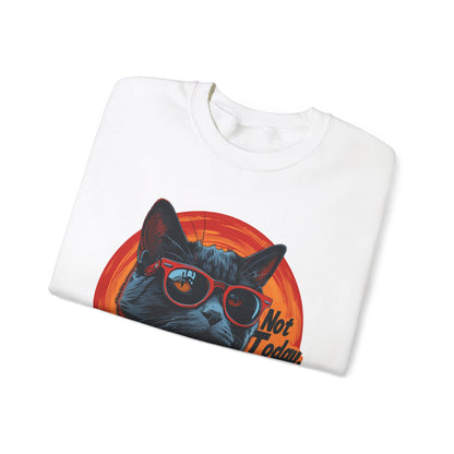 Funny Cat Sweatshirt - 'Not Today Human' Unisex Crewneck - Modern District