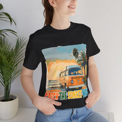 Catch the Sunset Wave Unisex Tee - Vibrant Summer Vibes - Modern District
