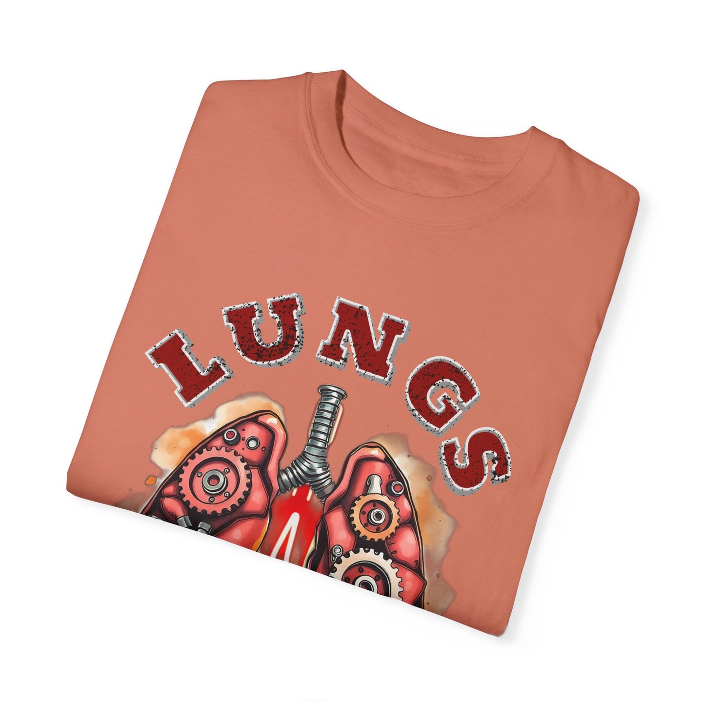 Lungs of Steel Graphic T-Shirt - Unisex Vintage Style Tee for Unique Personalities