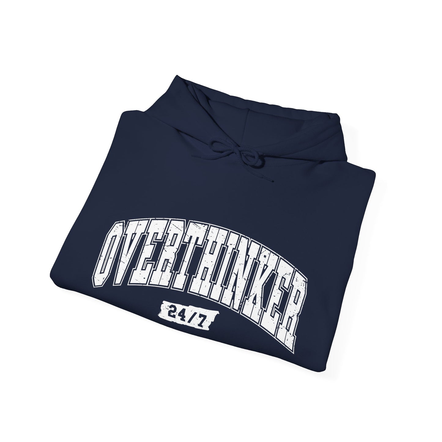 Unisex Heavy Blend™ Hooded Sweatshirt - Overthinker 24/7 & Pancakes and Panic Attacks Design
